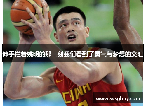 伸手拦着姚明的那一刻我们看到了勇气与梦想的交汇